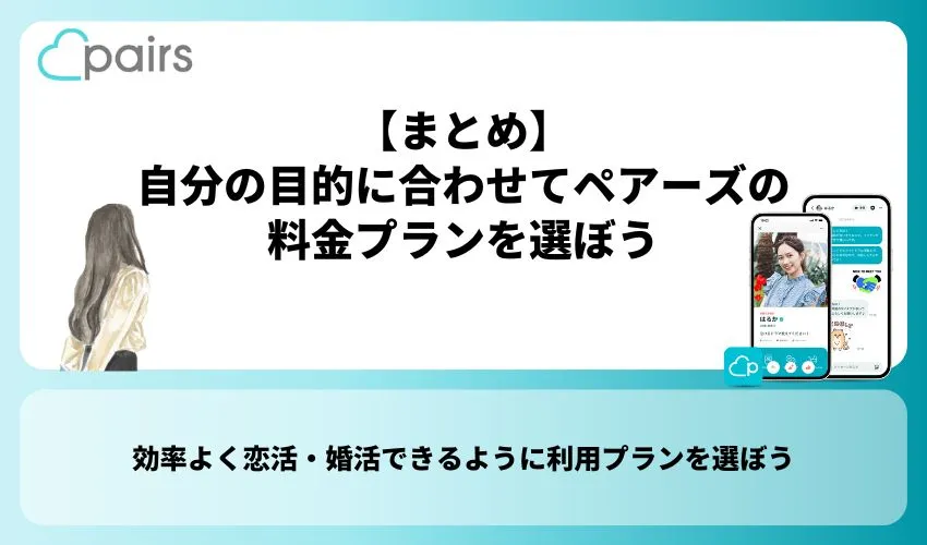 自分の目的に合わせてペアーズの料金プランを選ぼう